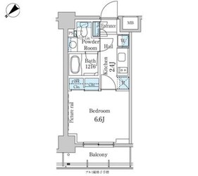 パークアクシス横浜反町公園の物件間取画像